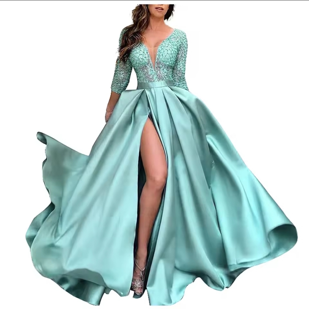 Women'S Elegant Evening Dresses Women'S FashionableLong Dresses Trailing Evenin - Picture 2 of 4